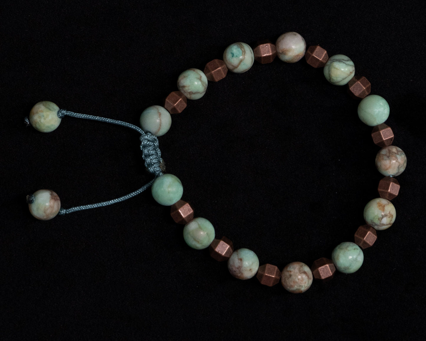8mm African Green Turquoise beaded Necklace & Bracelet | Genuine | Natural | Meditation | Healing Stone | Bohemian